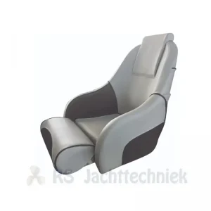 FES Marine luxe flip up bucket seat stuurstoel grijs/charcoal vinyl Rechtstreeks Van De Fabrikant
