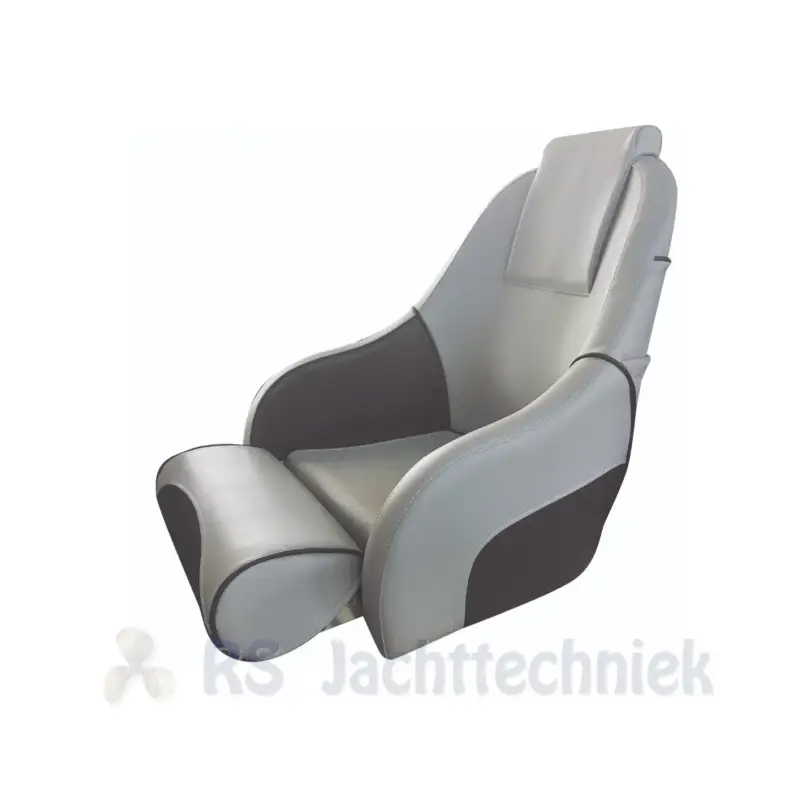 FES Marine luxe flip up bucket seat stuurstoel grijs/charcoal vinyl Rechtstreeks Van De Fabrikant