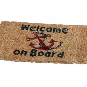 Superprijs Talamex Deurmat - Kokosmat - Welcome On Board - 25 x 50 cm