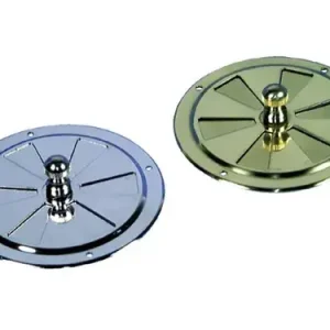 Goedkoop Ventilatierooster rozet afsluitbaar messing gepolijst 125mm