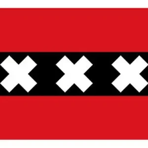 Betrouwbaar Amsterdamse vlag - vlag van Amsterdam 70x100cm