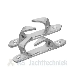 FES Marine set RVS boegklampen – verhaalklampen schuin lengte 114mm Gratis Retour