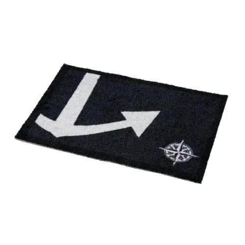 ARC deurmat – bootmat anker zwart 55x25cm Finale Uitverkoop