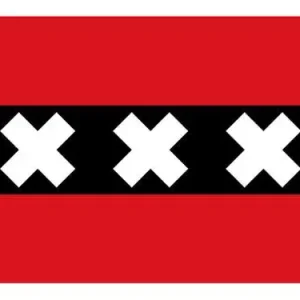 Populair Amsterdamse vlag - vlag van Amsterdam 30x45cm