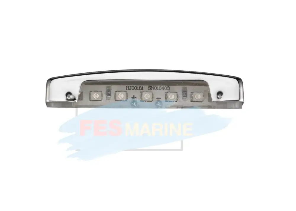 FES Marine LED Courtesylight - orientatielicht blauw met RVS kap 12volt Tijdelijk Beschikbaar