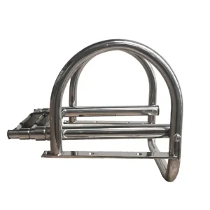 Gereduceerde Prijs Allpa telescopische zwemtrap dekmontage 4 treden (3 plus 1) RVS type prince