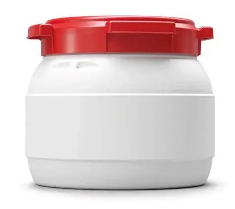 Direct Beschikbaar Waterdichte opbergton lunchcontainer wit met rode deksel 10 liter