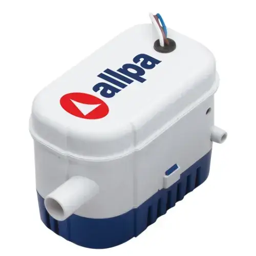 Allpa automatische bilgepomp 12 volt 32liter per minuut Direct Beschikbaar