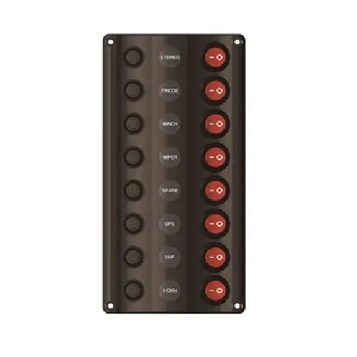Schakelpaneel 8voudig wave 210x100mm met zekering automaten IP65 Shop Nu