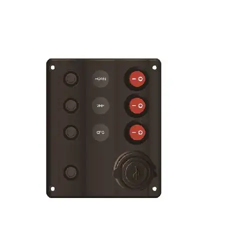 Schakelpaneel 3 voudig met USB lader IP65 Direct Verzonden