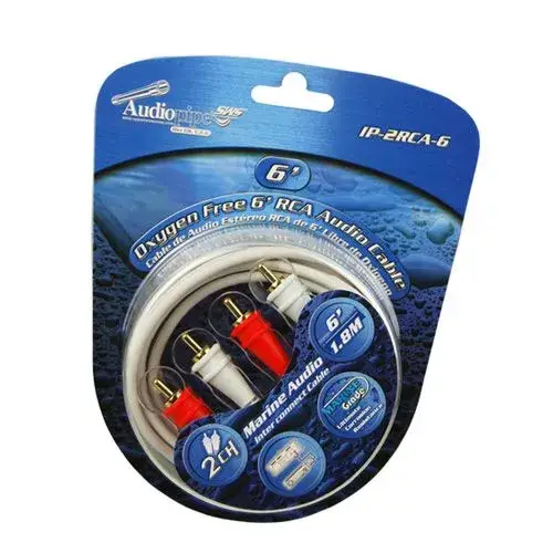Audiopipe 6″ 2-kanaals RCA marine kabel Beperkte Voorraad