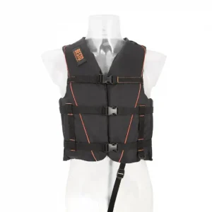 Gereduceerde Prijs Besto Ski 50N skivest zwart/oranje extra small 30-40kg