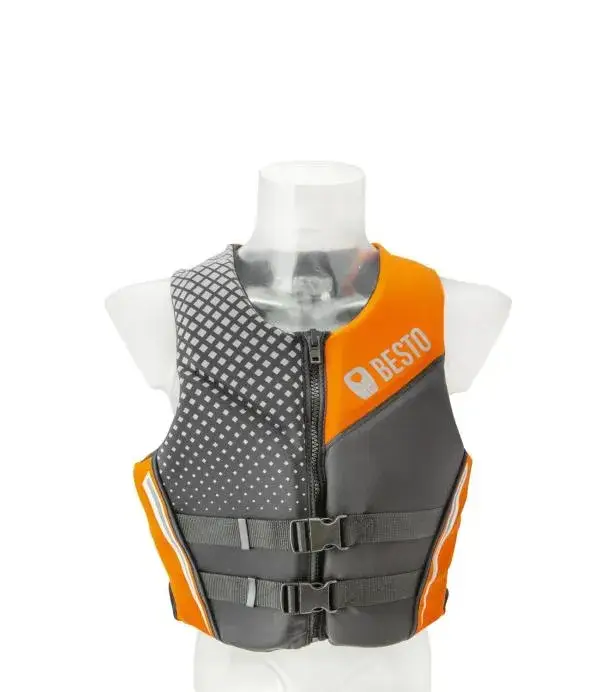 Besto Neopreen 50N skivest zwart/grijs/oranje maat XS / 30-50kg Dagaanbieding