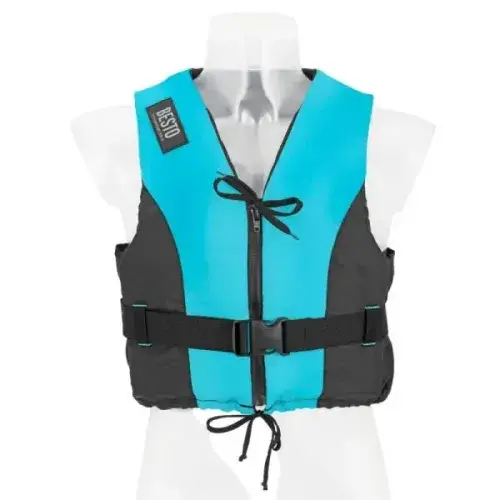 Besto Dinghy zipper all black/aqua striping 50NMaat: S Op = Op