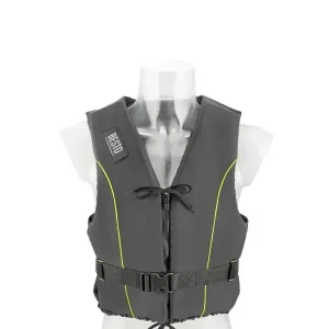 Direct Beschikbaar Besto Dinghy Zipper 50N skivest – zwemvest zwart/geel medium 50-60kg