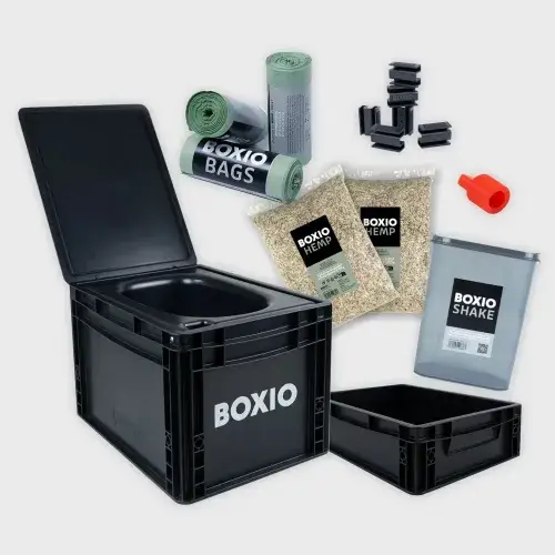 Bestel Nu Boxio Toilet Max+ complete Boxio Toilet set