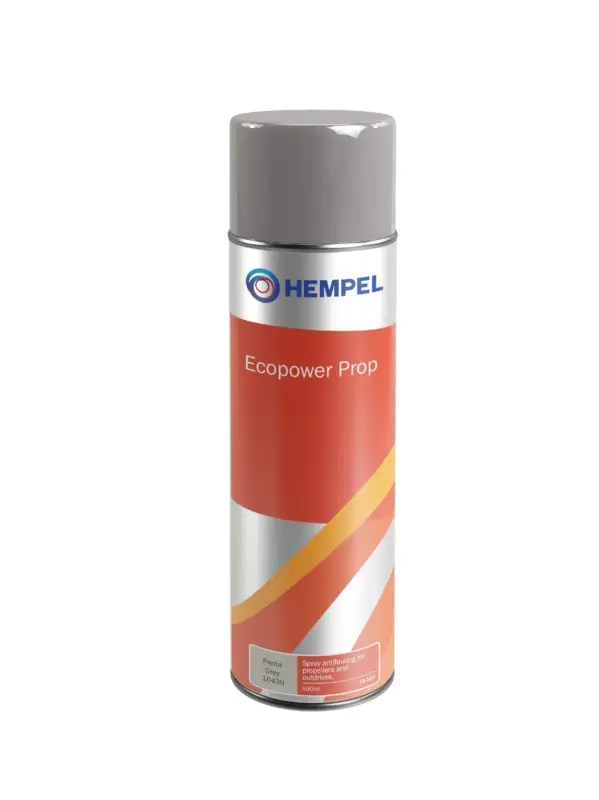 Finale Uitverkoop Hempel Ecopower Prop spray antifouling voor propellers en outdrives 500ml Penta Grey