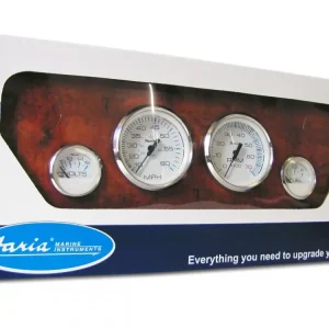 Flitsaanbieding Faria Cheaspeake SS White 4 delig in en outboard