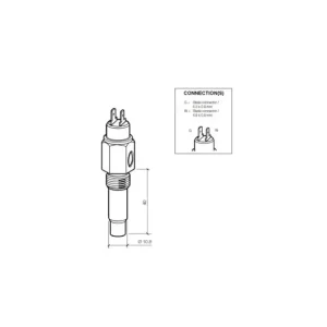 Superprijs 323-803-001-002D VDO Temperatuurgever 120x 5/8 UNF wc 98x