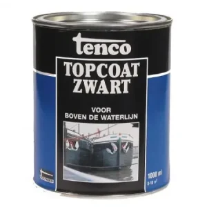 Goedkoop Tenco Topcoat Zwart 1 L