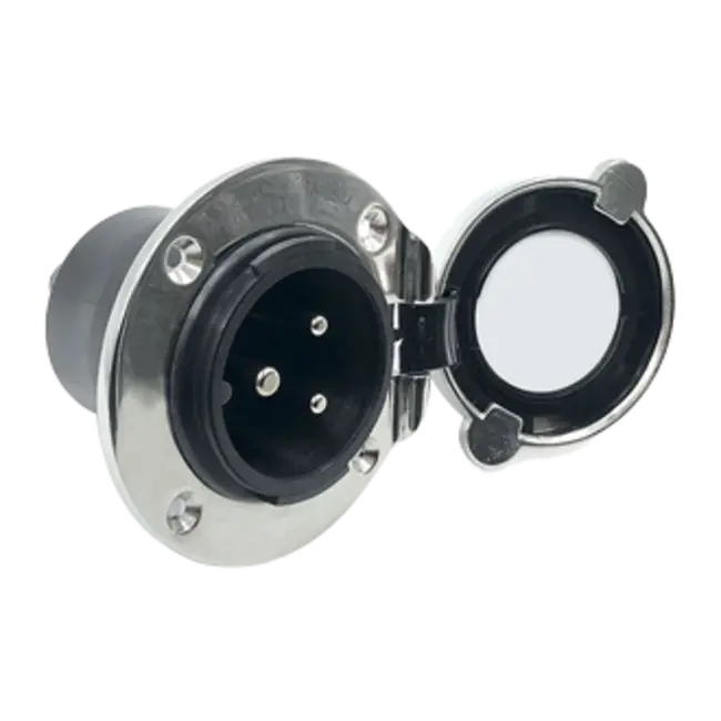 Laatste Kans Allpa Boordstopcontact 16A, CE, IP56, RVS316, Ø87mm