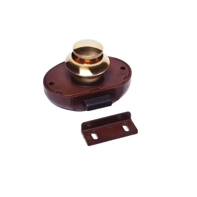 Foresti & Suardi Drukknopslot bruin deur 13mm Nieuw