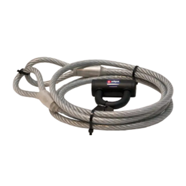 Gecertificeerd Allpa Geplastificeerde Anti-Diefstal-Kabel met slot - L=5m