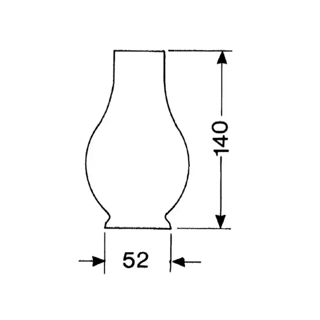 Voordeelprijs DHR Lampeglas 1 ligne 140mm