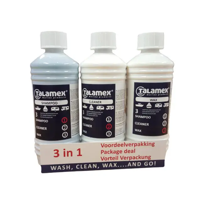 Talamex Onderhoudsset shampoo, cleaner en wax Must-Have