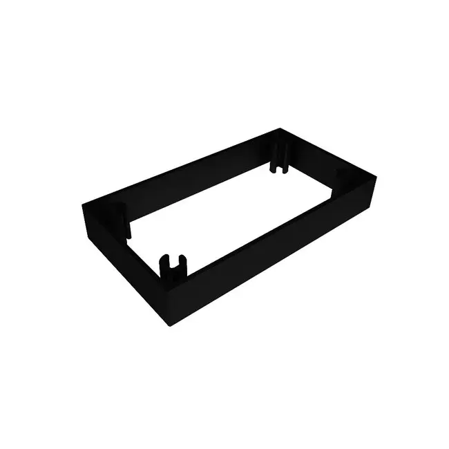 Betrouwbaar Lagun Opbouwbracket verlenging, zwart geanodiseerd