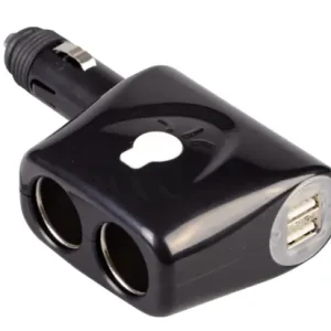 12V ADAPTER 1<2 + 2XUSB Nieuw