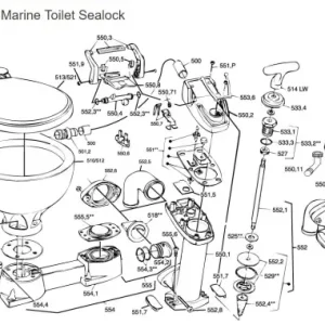 Afdekplaat pomp Sealock Premium