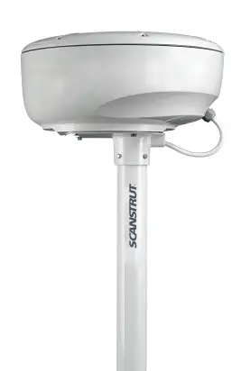 1.9m (6.4') complete pole system for 2kW / 4kW Raymarine| Garmin and Navico BR24 / 3G / 4G radomes Gratis Retour