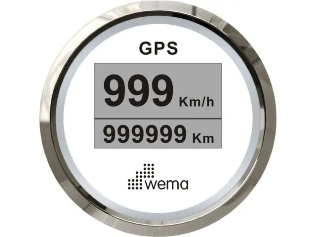 Wema Silverline digitale GPS snelheidsmeter 52mm Aanbieding