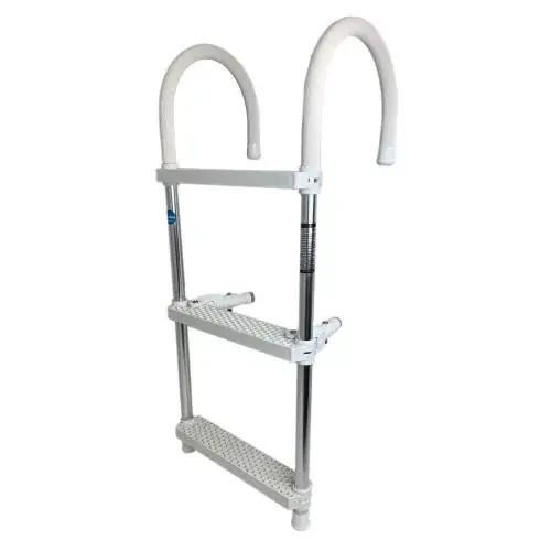 Zwemtrap, aluminium haaktrap, kunststof treden - 3 maten Uitverkoop