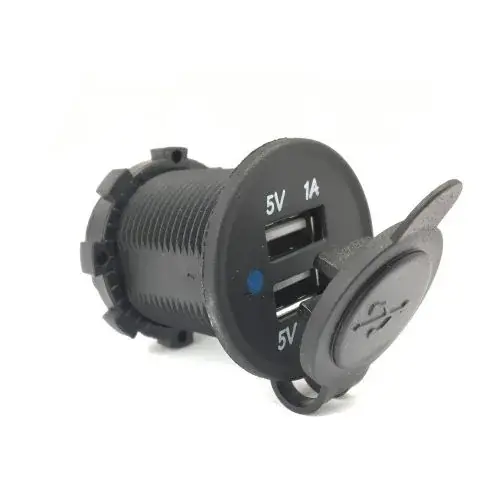 12/24 volt USB waterbestendig dubbel inbouwstopcontact met laadfunctie Goedkoop