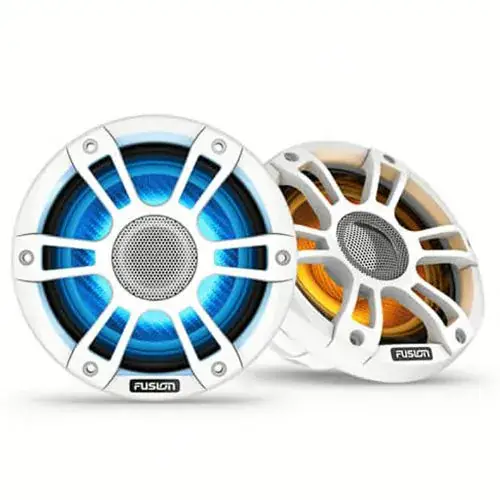 Direct Verzonden Fusion Marine Speakers Signature Series 3i SG-FL883SPW 8,8 inch 330 Watt LED Sport Grille Wit