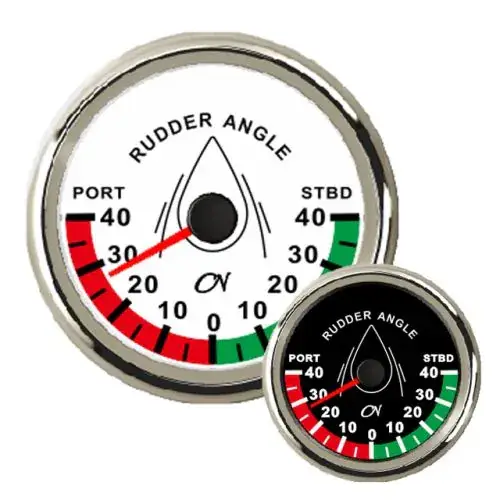 Beste Prijs CN Roerstandmeter met Chromen ring Wit of Zwart 85mm