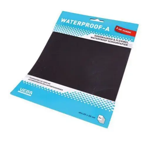 Veba Waterproof Schuurpapier Middel 5 Stuks Exclusieve Aanbieding