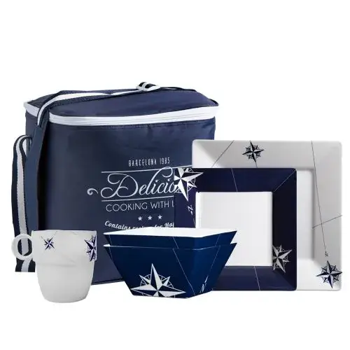 Scheepsservies Northwind Servies Set Vierkant 24-delig Op = Op