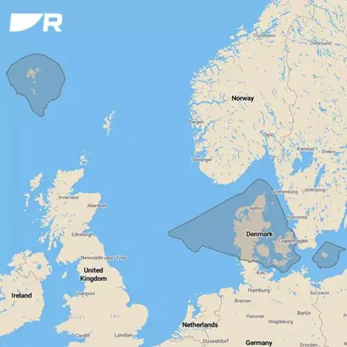 Raymarine LightHouse Waterkaart Denemarken en Faeröer Eilanden Korting