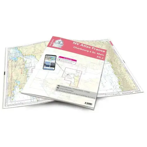 Nu Kopen NV Atlas Waterkaart FR2 Frankrijk - Cherbourg tot St. Malo