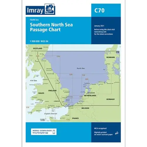 Beste Prijs Imray Waterkaart C70 Noordzee Zuid