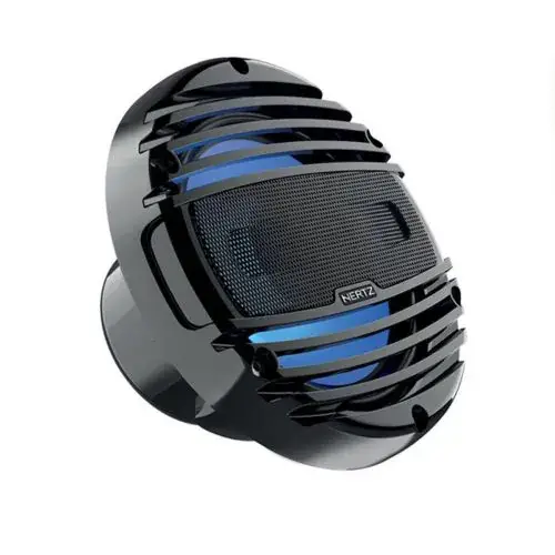 Beperkte Voorraad Hertz Marine Speakers HMX 8-LD-TC Zwart, RGB-Verlichting 100 Watt (Set van 2)