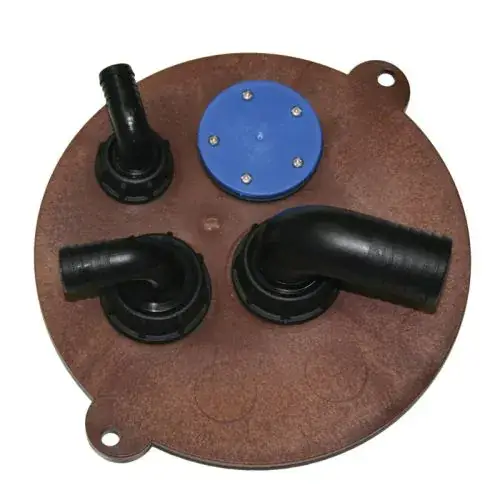 Easy Switch Vuilwater Flensplaat Bruin voor Nuova Rade Diablo Tank 230 mm Gecertificeerd