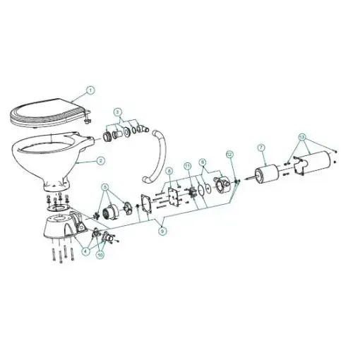 Pomphuis Set (6) voor AquaT & Space Saver Elektrische Toiletten Gereduceerde Prijs