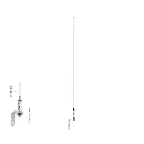 Gereduceerde Prijs Scout Polyester VHF Antenne Complete Set voor Zeilboten 0,90 meter KM-3F/20mKit