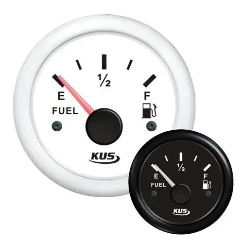 Exclusieve Aanbieding KUS Brandstofmeter Wit of Zwart 0-190 Ohm