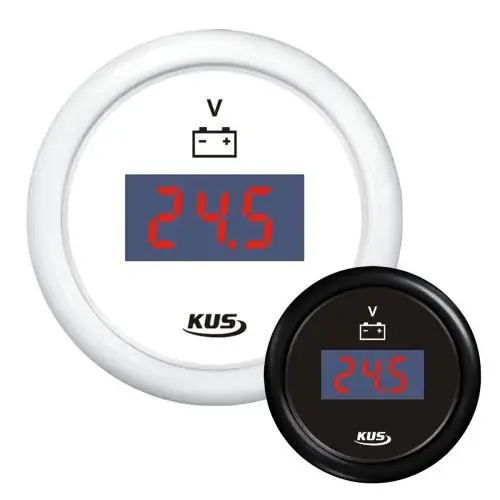 Uitverkoop KUS Voltmeter Digitaal 9 - 32 Volt Wit of Zwart