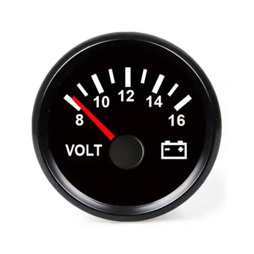 Koop Online Hollex Voltmeter 12V zwart